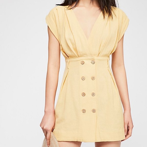 Free People  Into Town Mini Dress Size M - Picture 3 of 5